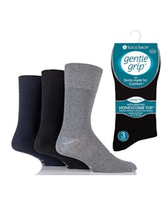 Gentle Grip 3 Pack Diabetic Socks Multi